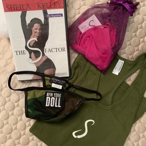 NWT Sheila Kelley THE S FACTOR 4 piece LOT w/DVD